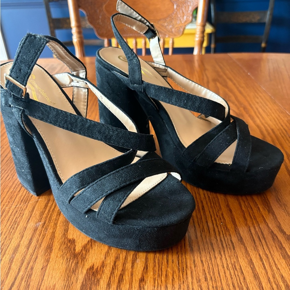 Chic Black Platform Heels